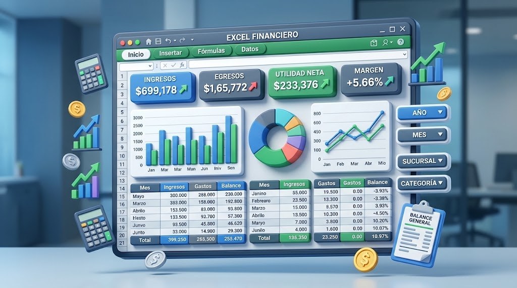 Portada de Excel Financiero para Contadores